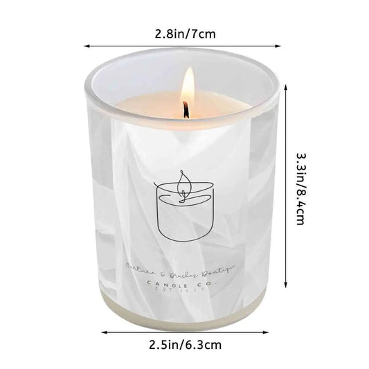 Frosted Jar Scented Candle with Lid (6oz)