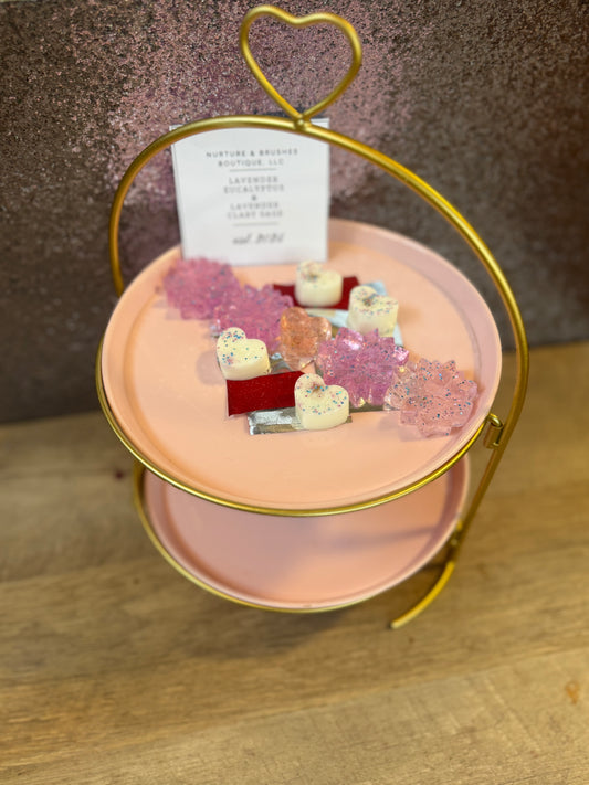 Tiered Wax Melt Gift Set - Lavender Eucalyptus & Lavender Clary Sage