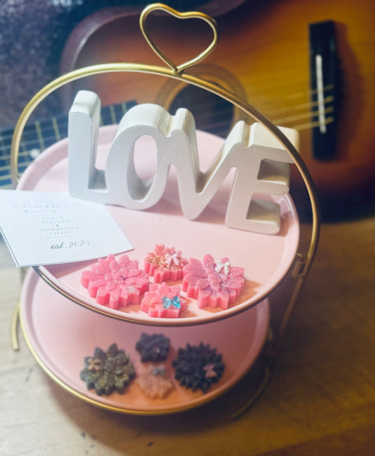 Him & Her Wax Melt Set - Flower Shaped