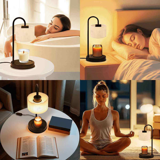Aromatherapy candles and wax melts in routine