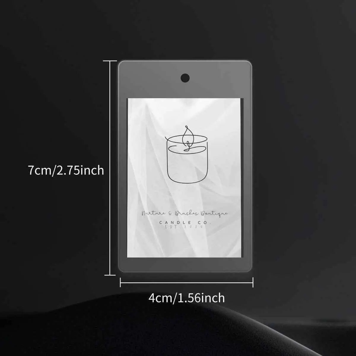 Sparkly New Year Candle Warmer Lampshade displayed with dimensions 7cm by 4cm