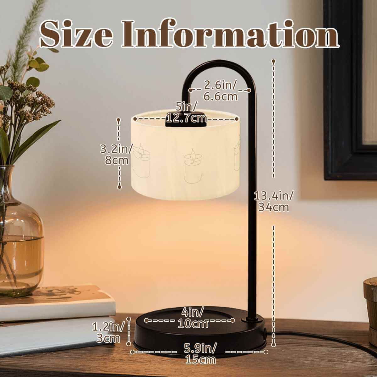 Candle Warmer Lamp + Shade