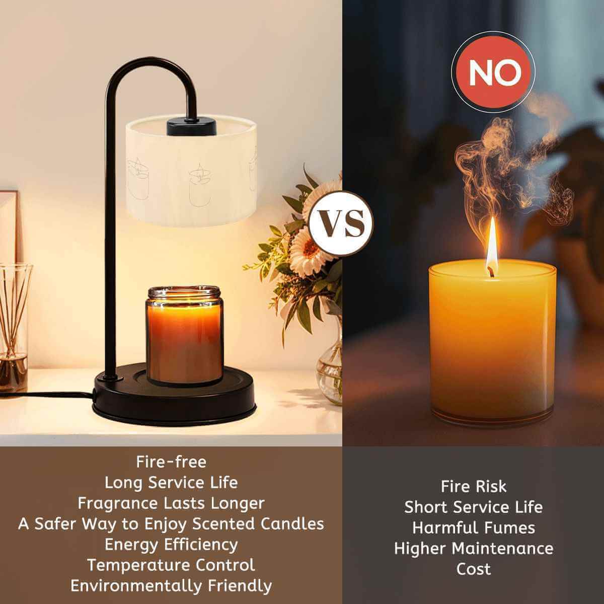 Candle Warmer Lamp + Shade