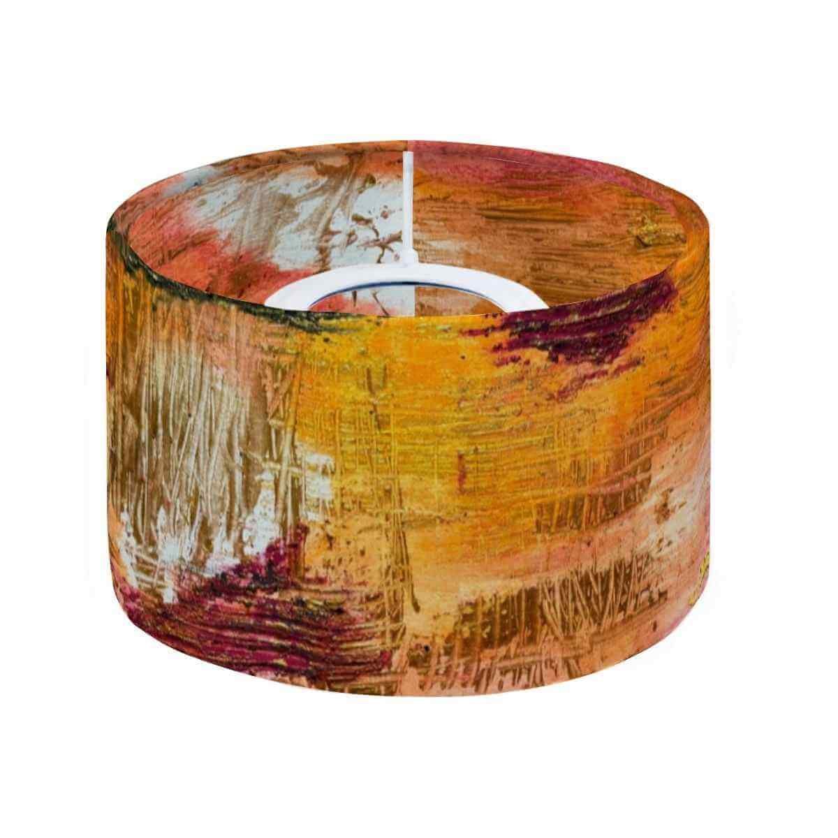 Sparkly New Year Candle Warmer Lampshade featuring vibrant colors and artistic design.