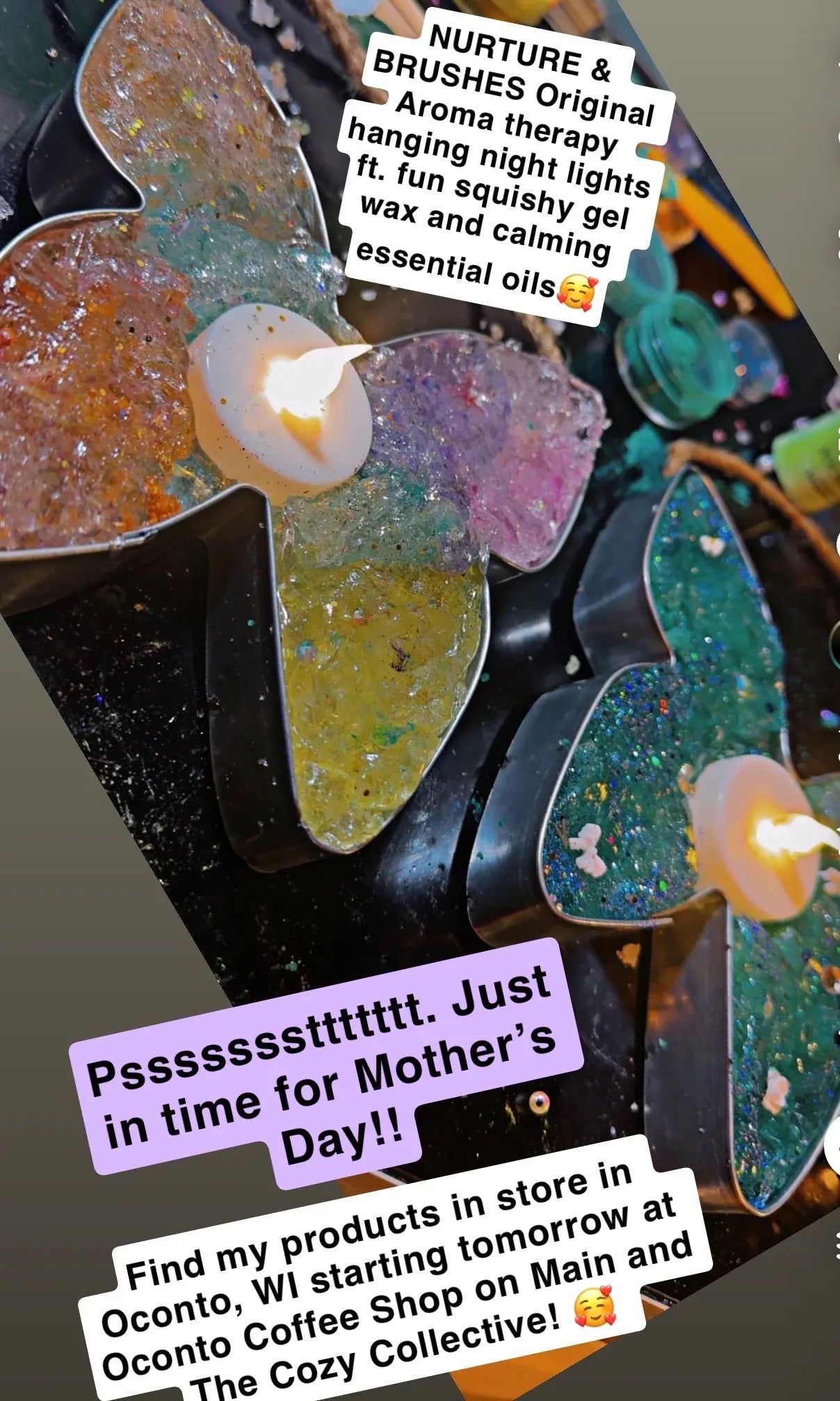 Aromatherapy Hanging Night Light Nurture & Brushes LLC