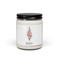 August Gladiolus Birth Flower Soy Candle | Botanical, Personalized Printify