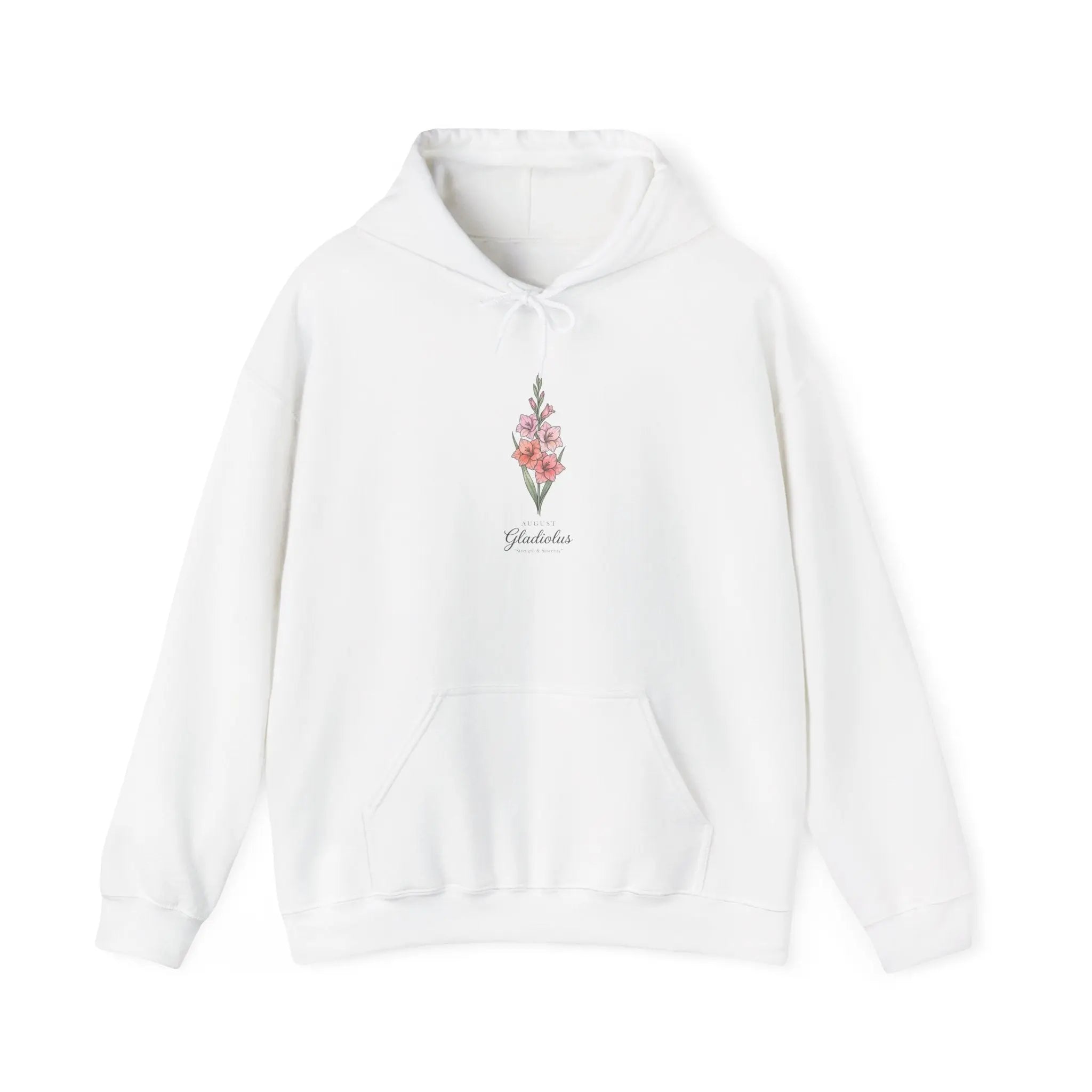 Birth Month Flower Hoodie | Personalized botanical watercolor, line art Printify