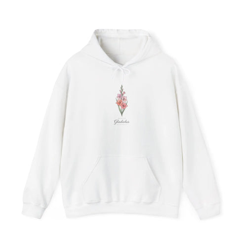 Birth Month Flower Hoodie | Personalized botanical watercolor, line art Printify