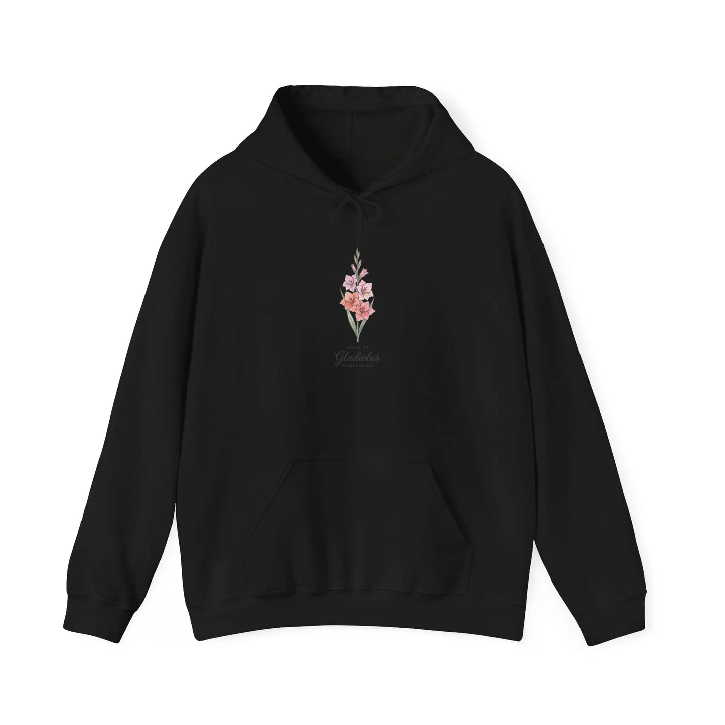 Birth Month Flower Hoodie | Personalized botanical watercolor, line art Printify
