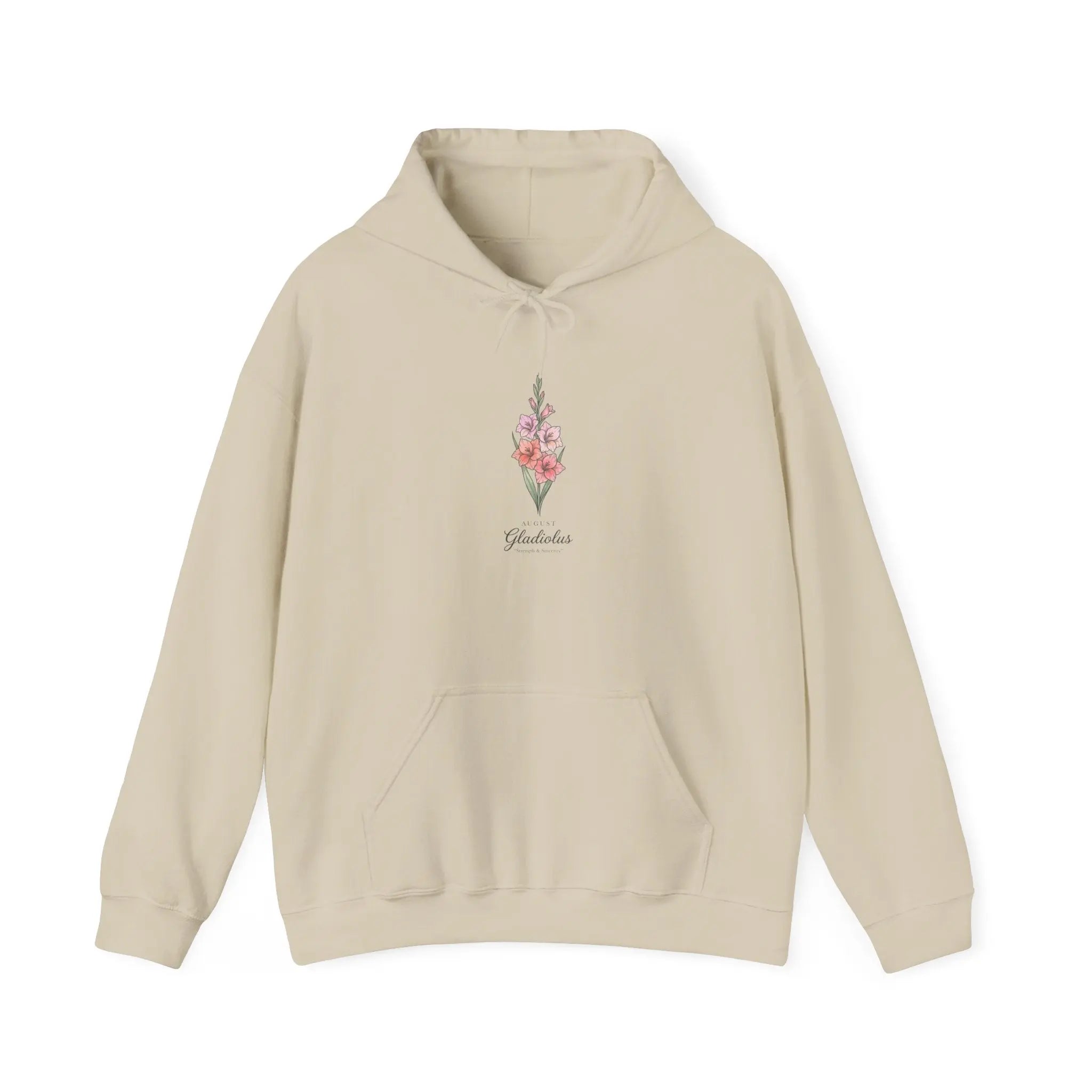 Birth Month Flower Hoodie | Personalized botanical watercolor, line art Printify