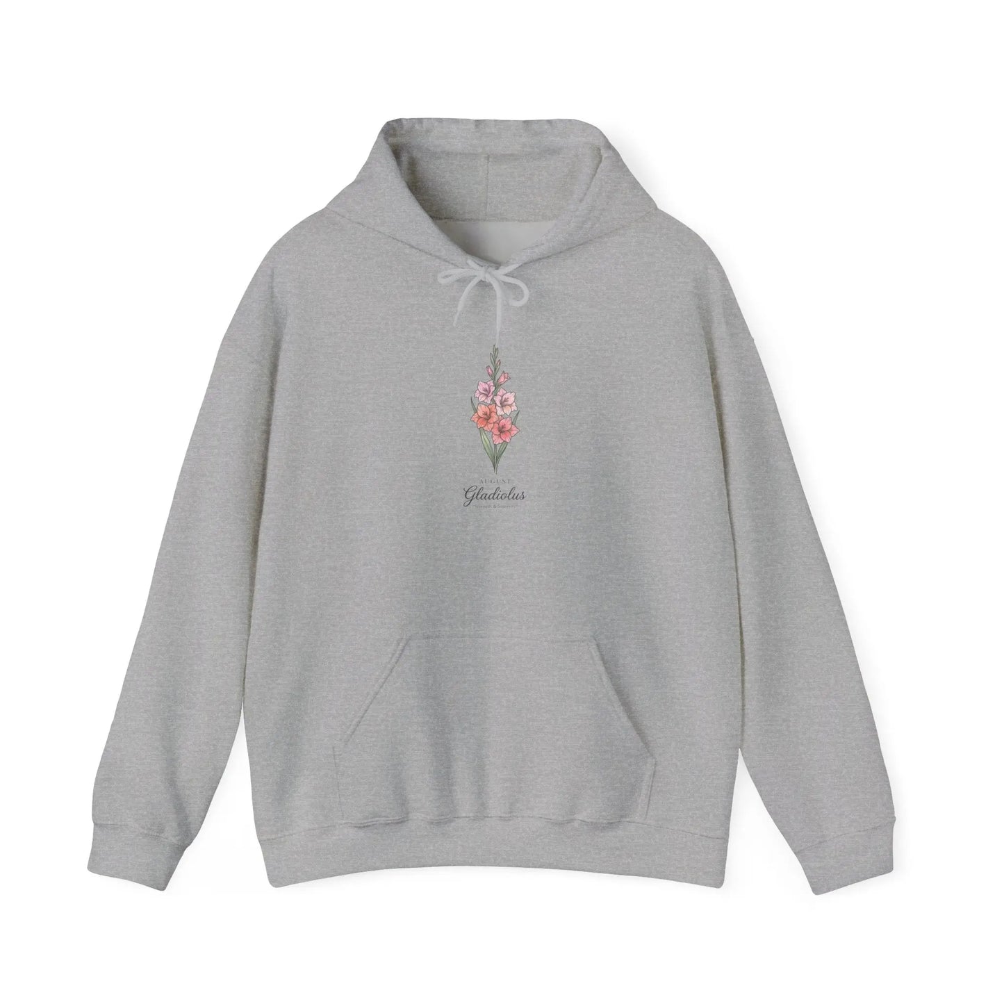 Birth Month Flower Hoodie | Personalized botanical watercolor, line art Printify