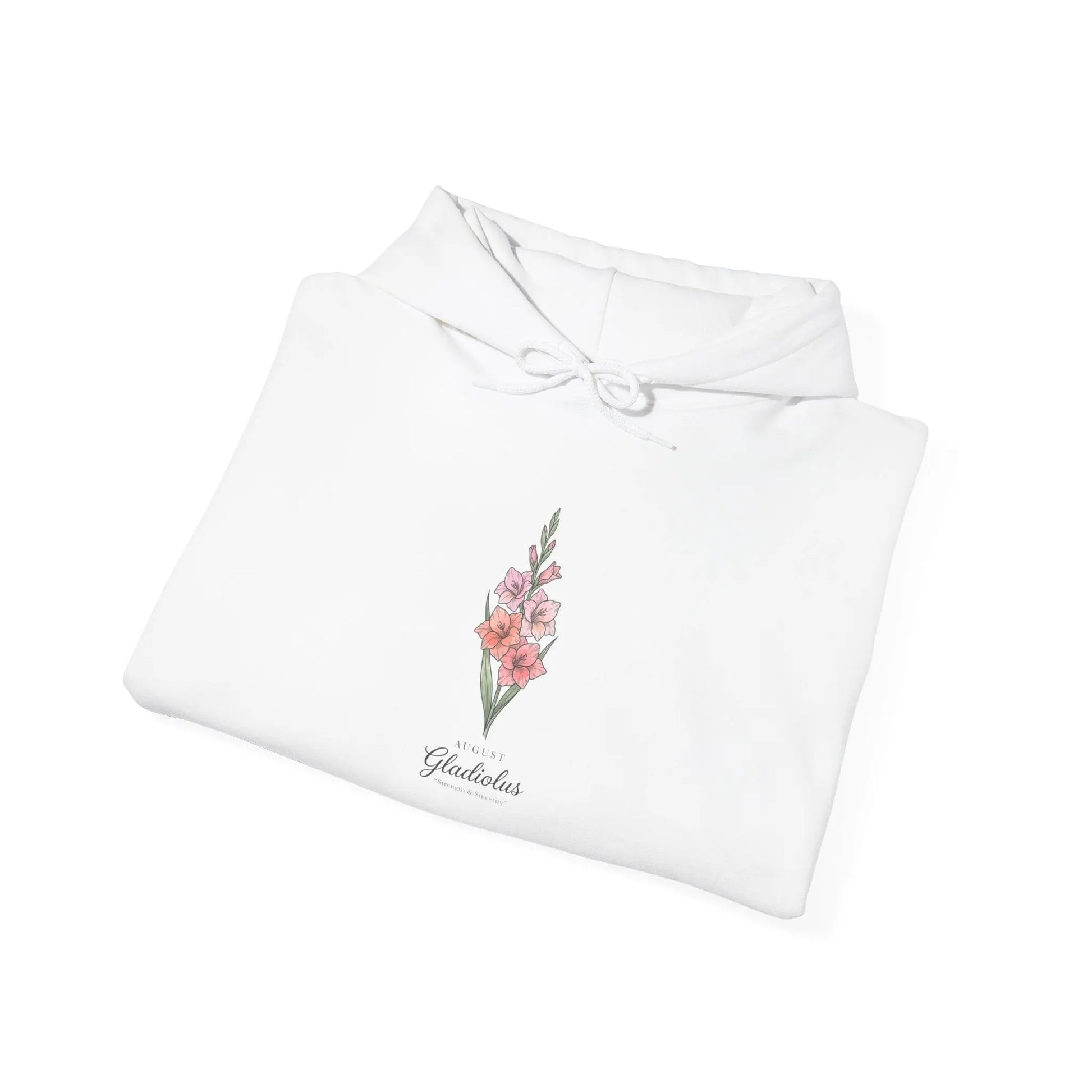 Birth Month Flower Hoodie | Personalized botanical watercolor, line art Printify