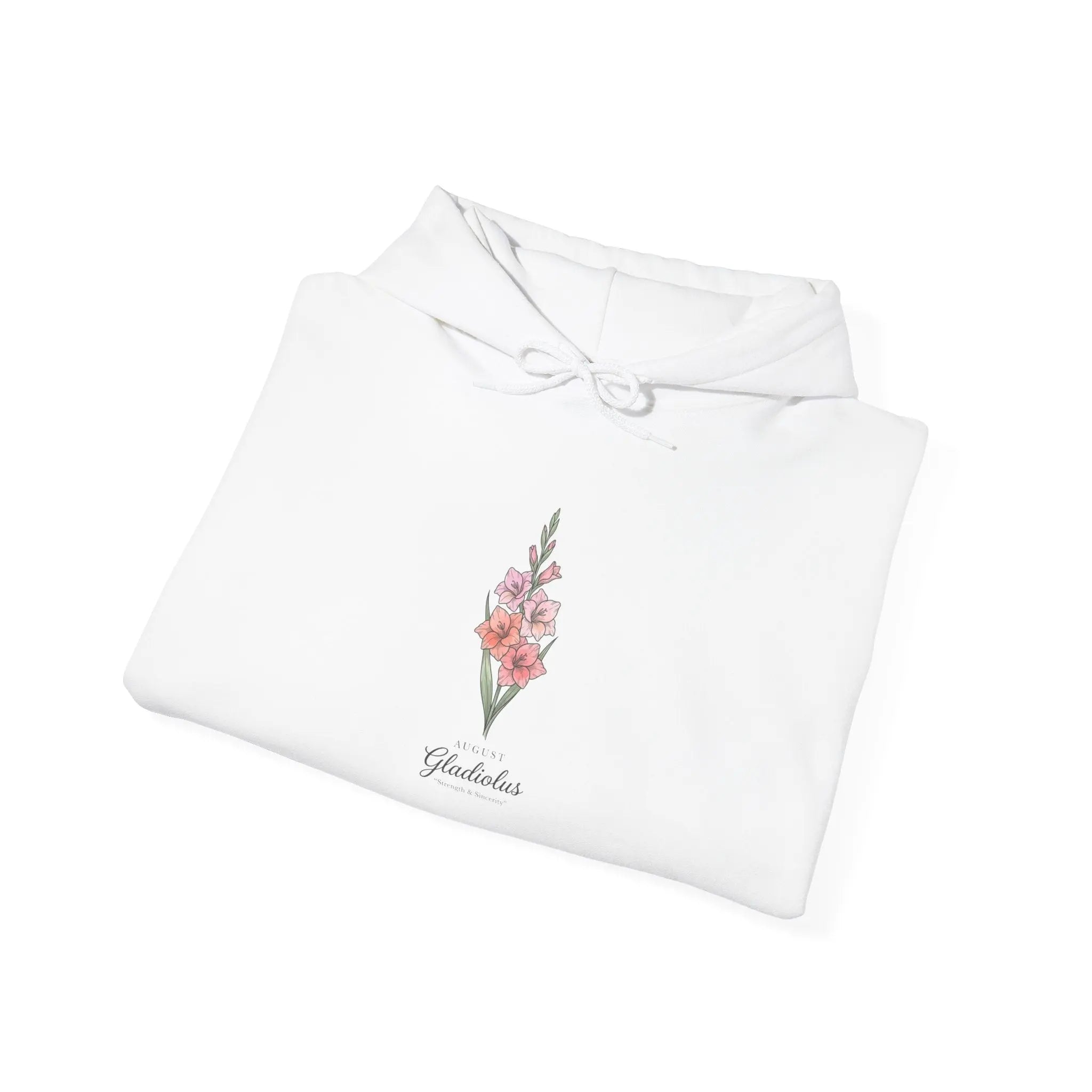Birth Month Flower Hoodie | Personalized botanical watercolor, line art Printify