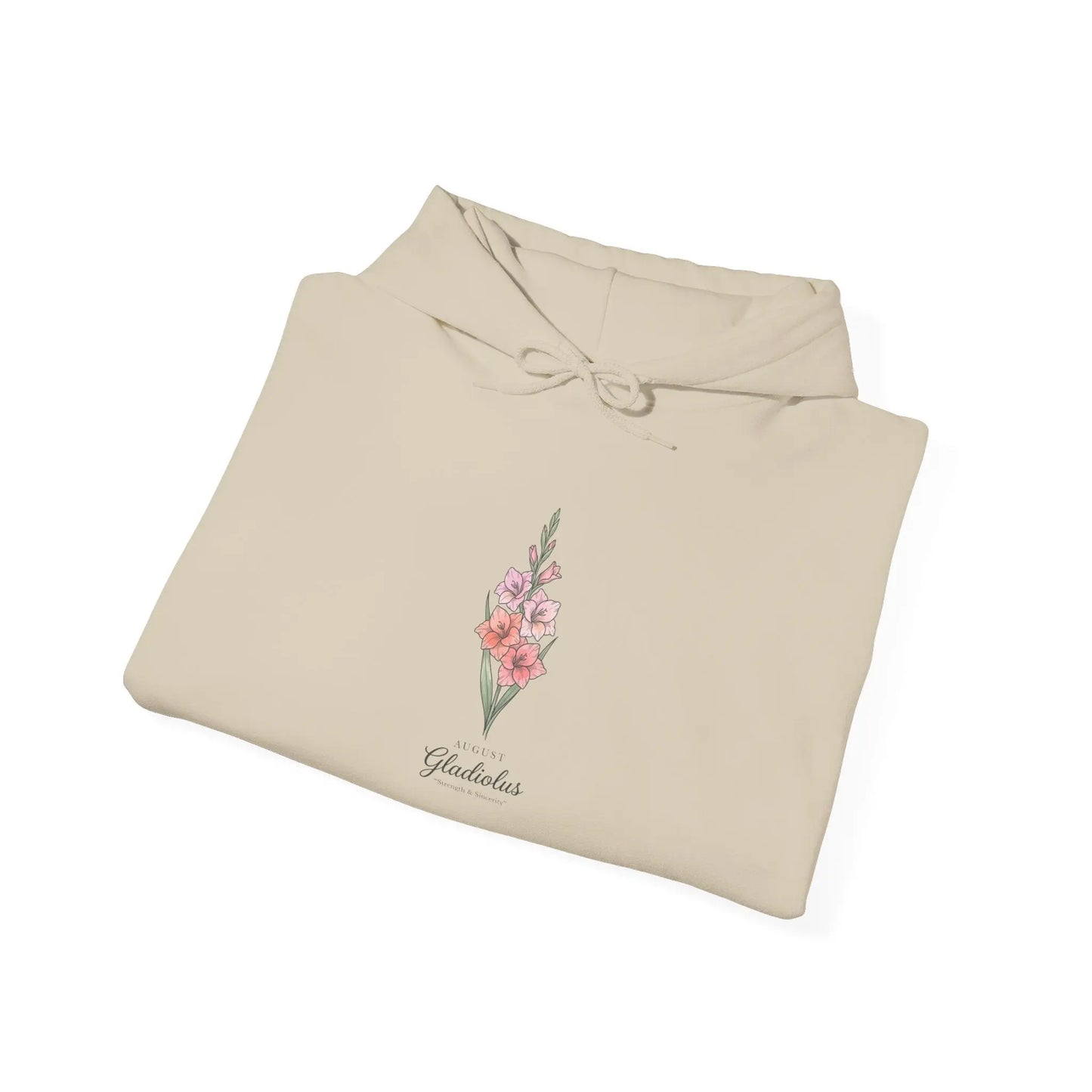 Birth Month Flower Hoodie | Personalized botanical watercolor, line art Printify