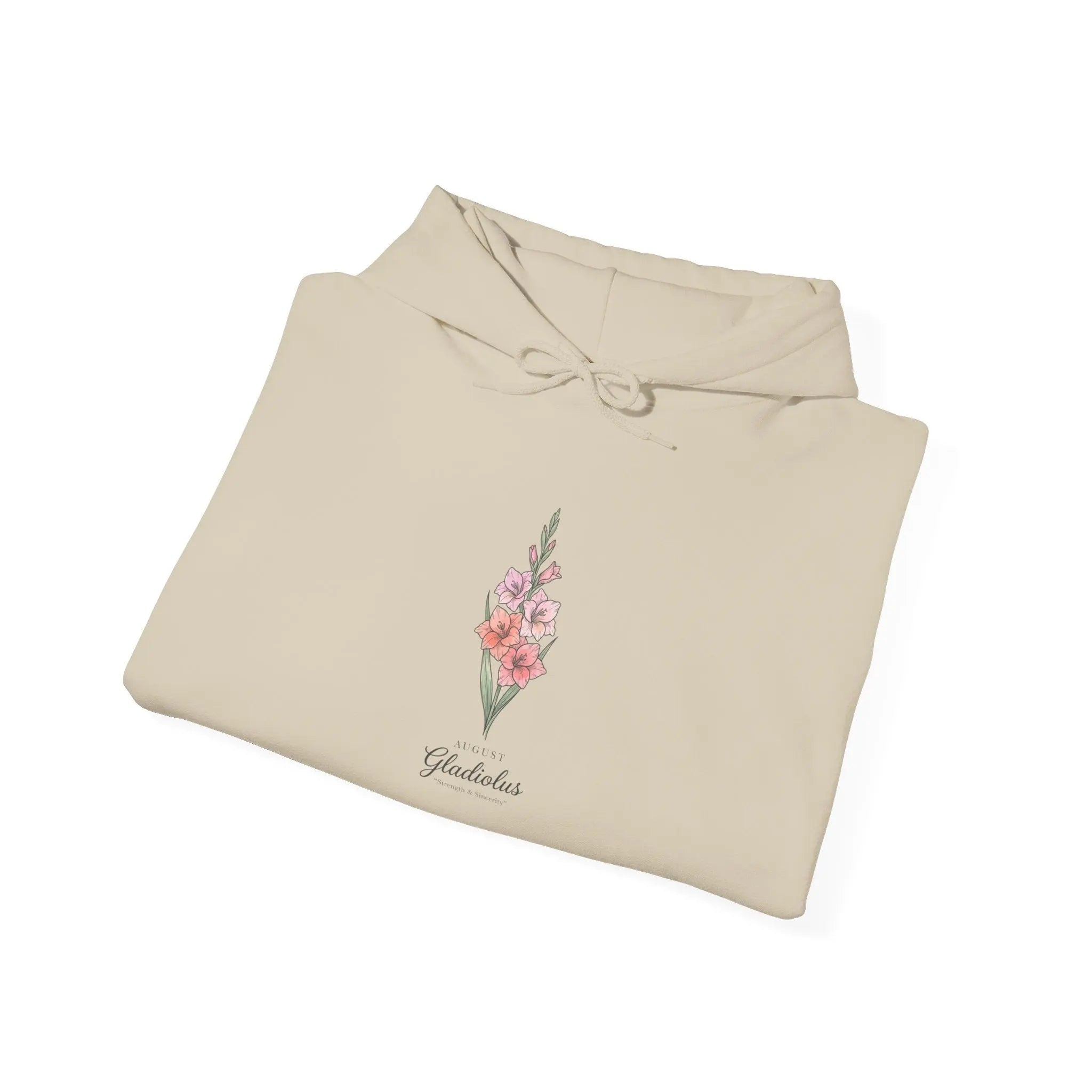 Birth Month Flower Hoodie | Personalized botanical watercolor, line art Printify