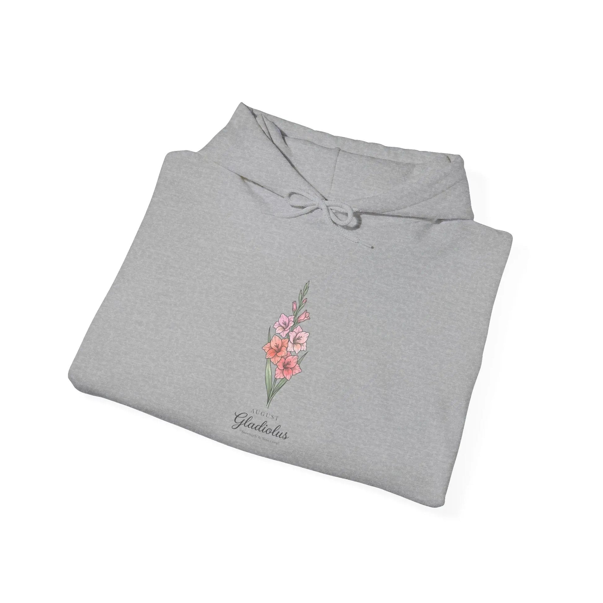 Birth Month Flower Hoodie | Personalized botanical watercolor, line art Printify