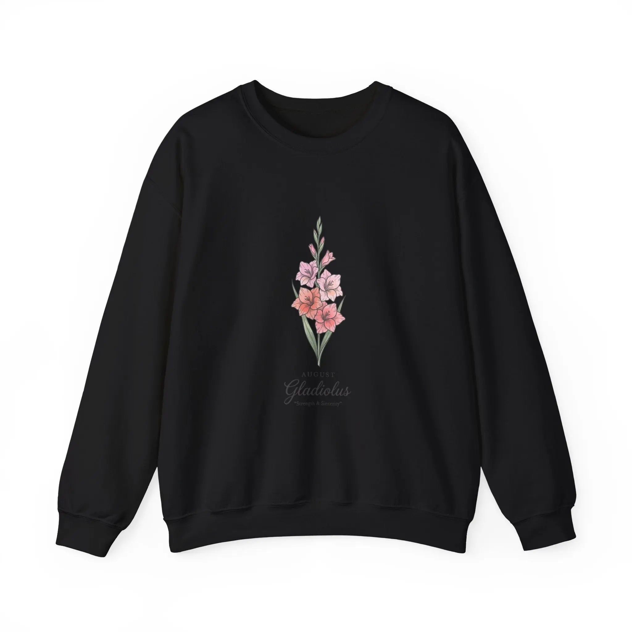 Gladiolus Birth Month Flower Sweatshirt | botanical watercolor, personalized Printify