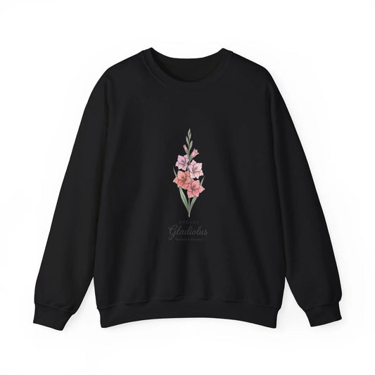 Gladiolus Birth Month Flower Sweatshirt | botanical watercolor, personalized Printify