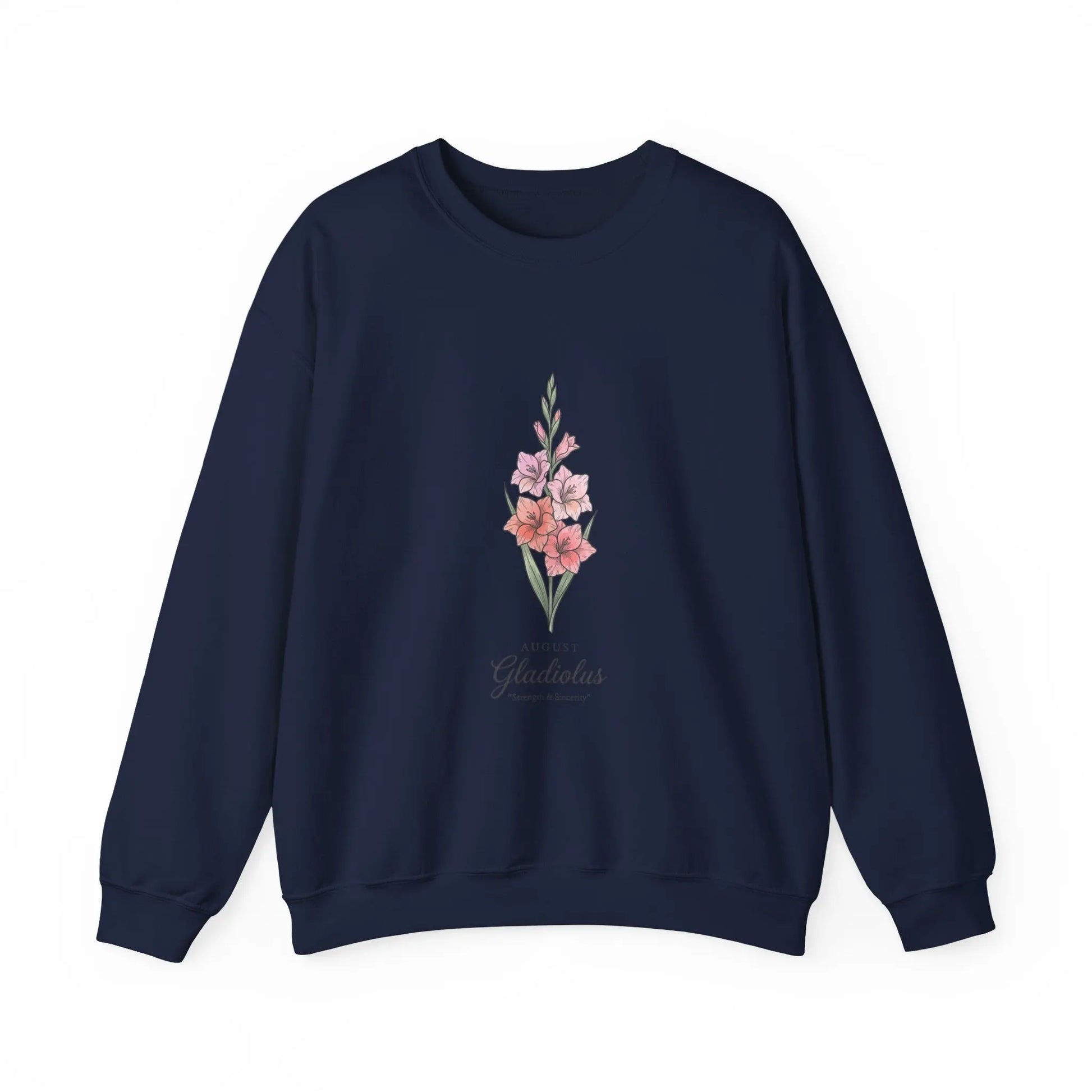Gladiolus Birth Month Flower Sweatshirt | botanical watercolor, personalized Printify