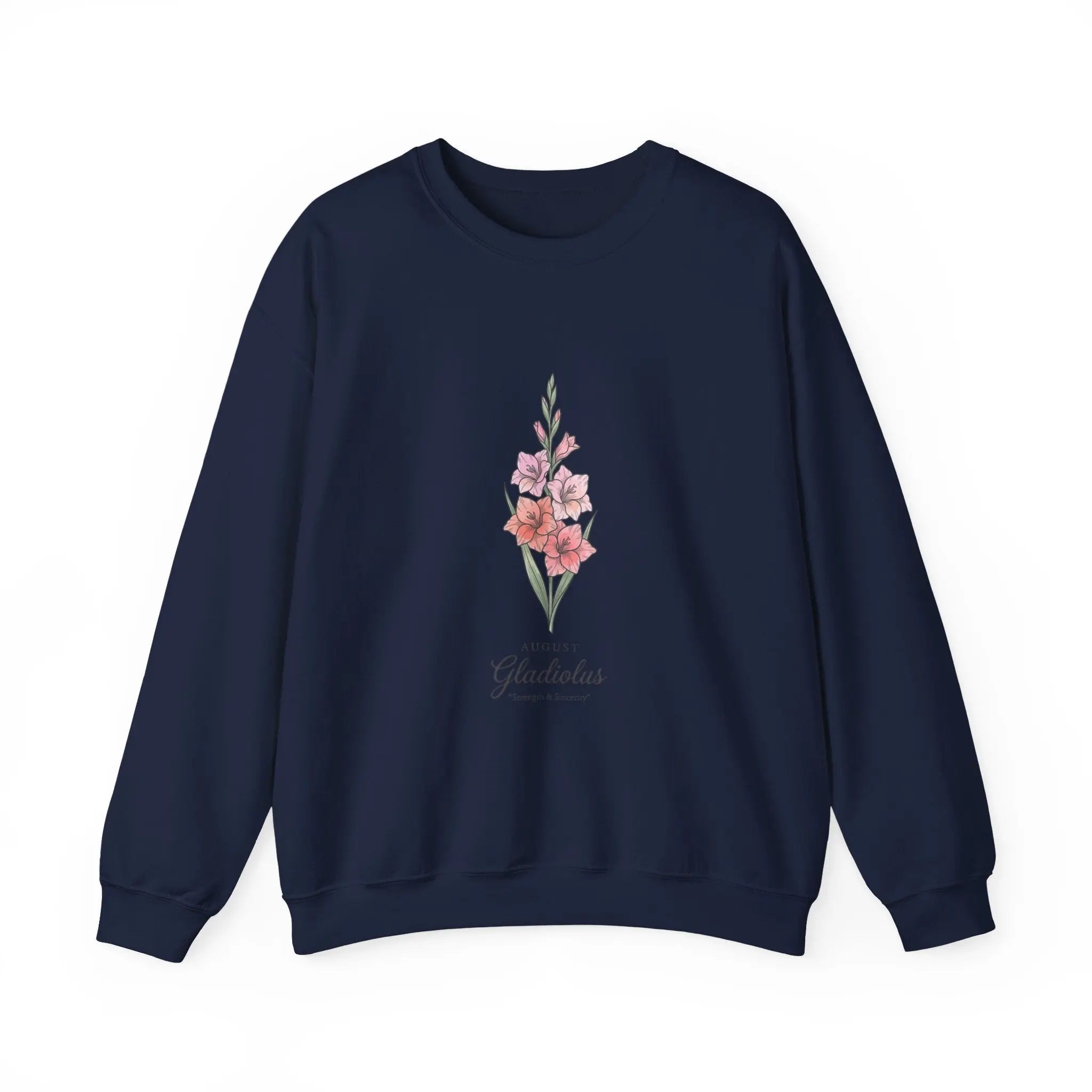 Gladiolus Birth Month Flower Sweatshirt | botanical watercolor, personalized Printify