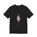 Gladiolus Birth Month Flower Tee | Botanical Watercolor, Personalized Name Printify