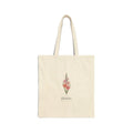 Gladiolus Birth Month Flower Tote, botanical watercolor, personalized name Printify