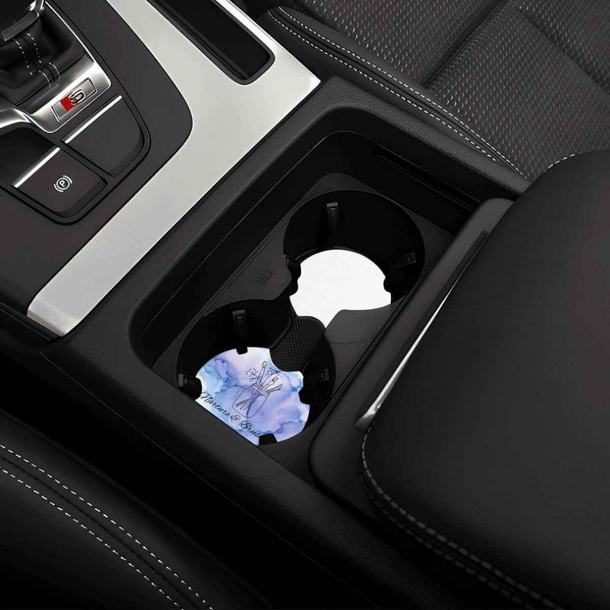 Neoprene Car Coasters Set of 2 for Enhanced Drink Stability and Style