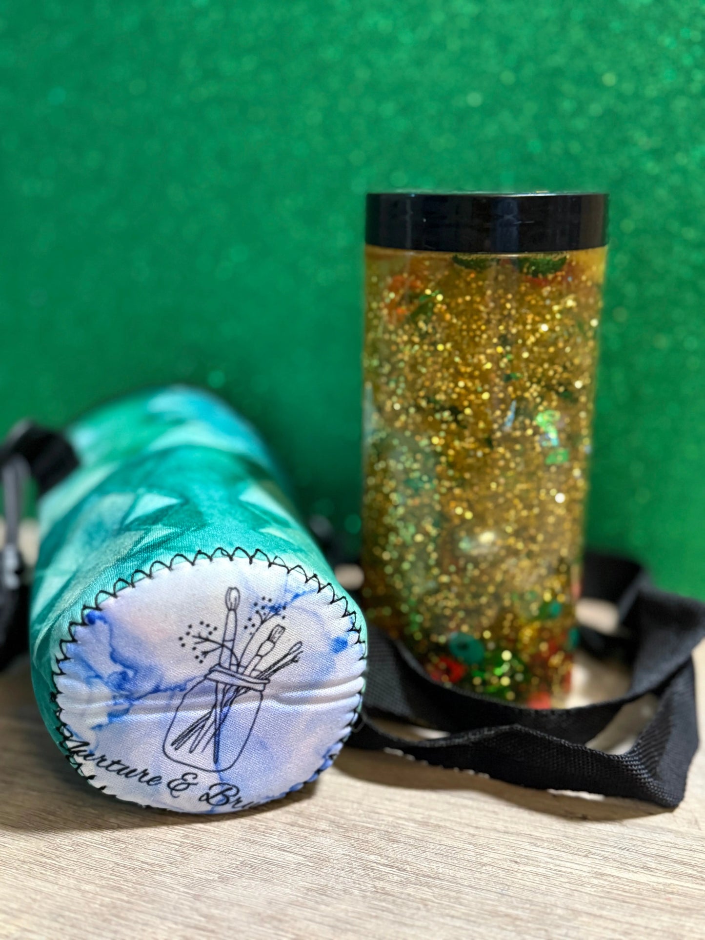 Sensory Bottle Kit with Strapped Carrier Nurture & Brushes LLC
