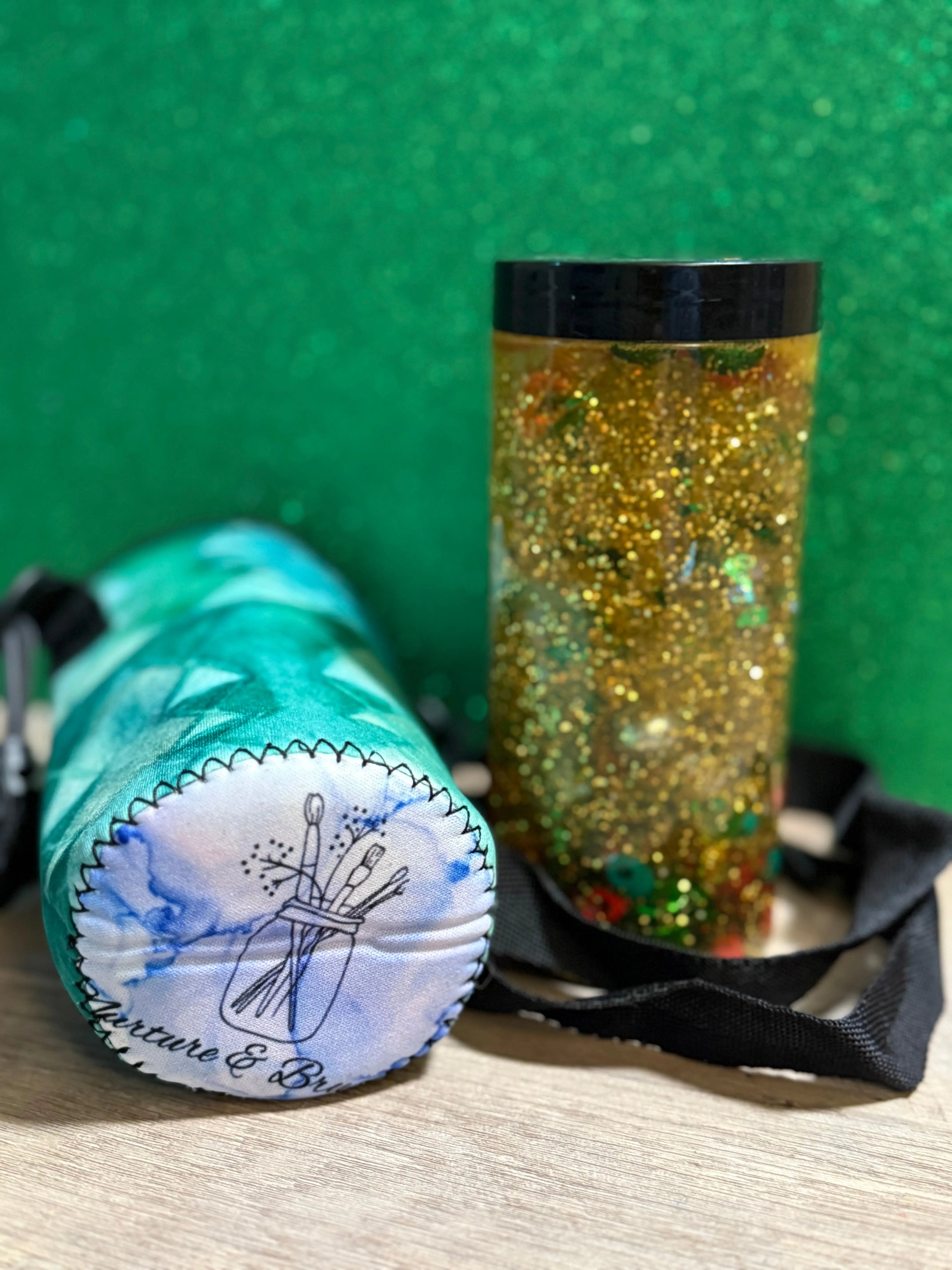 Sensory Bottle Kit with Strapped Carrier Nurture & Brushes LLC