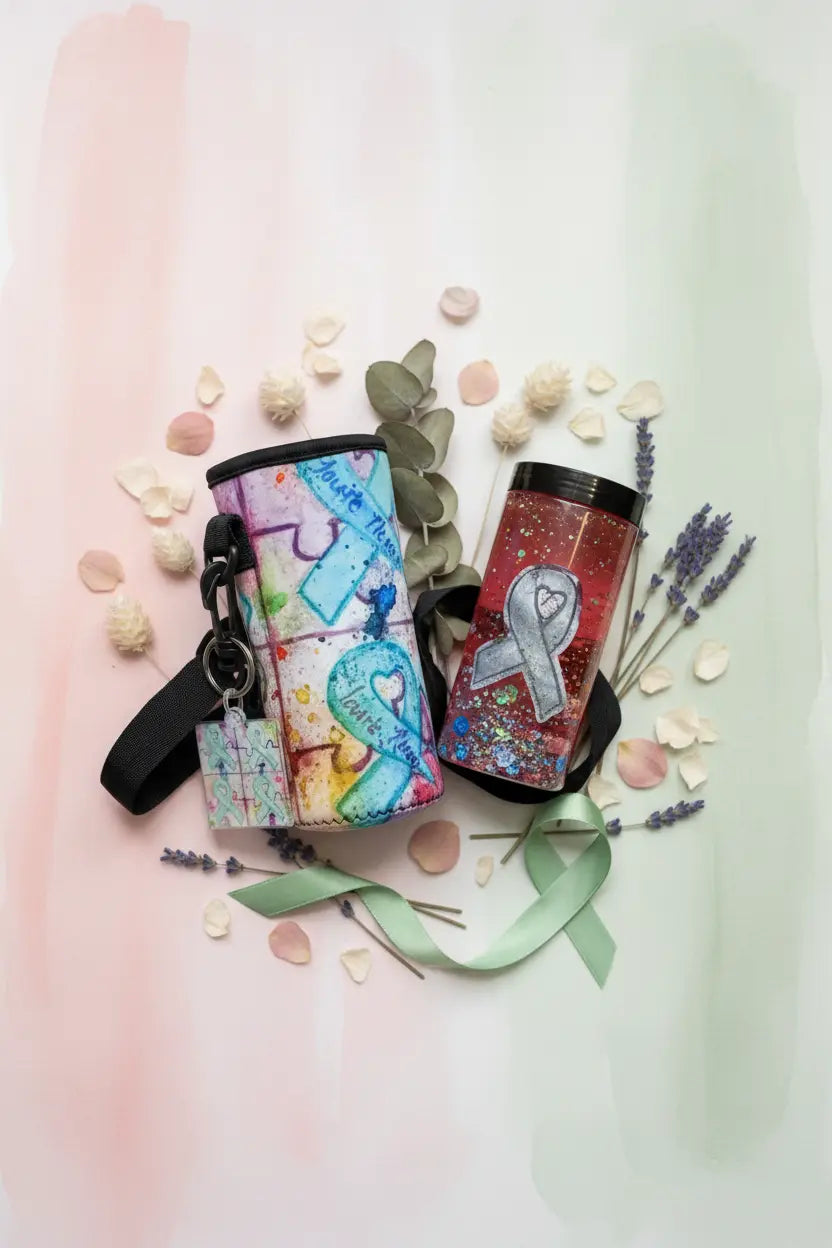 Sensory Bottle Kit with Strapped Carrier Nurture & Brushes LLC